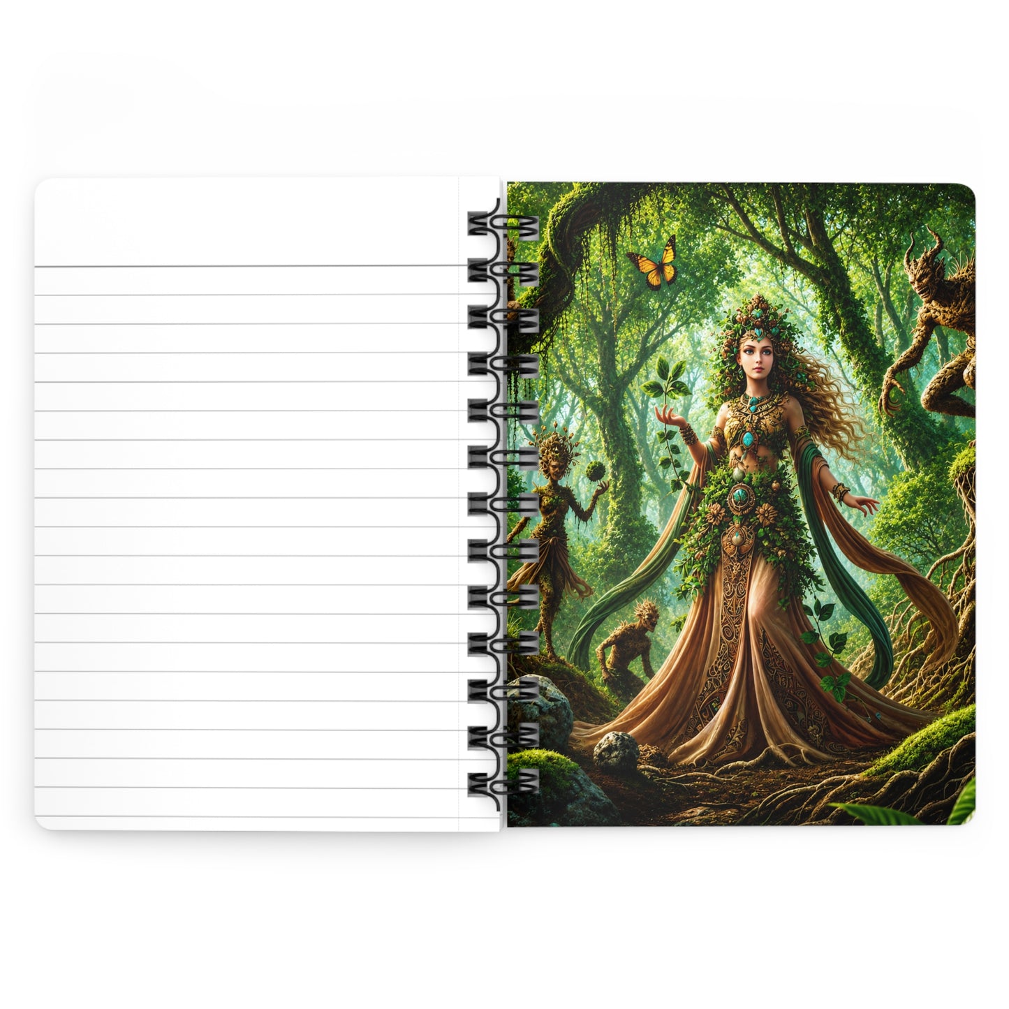 Earth Goddess: Guardian of the Enchanted Forest Spiral Bound Journal