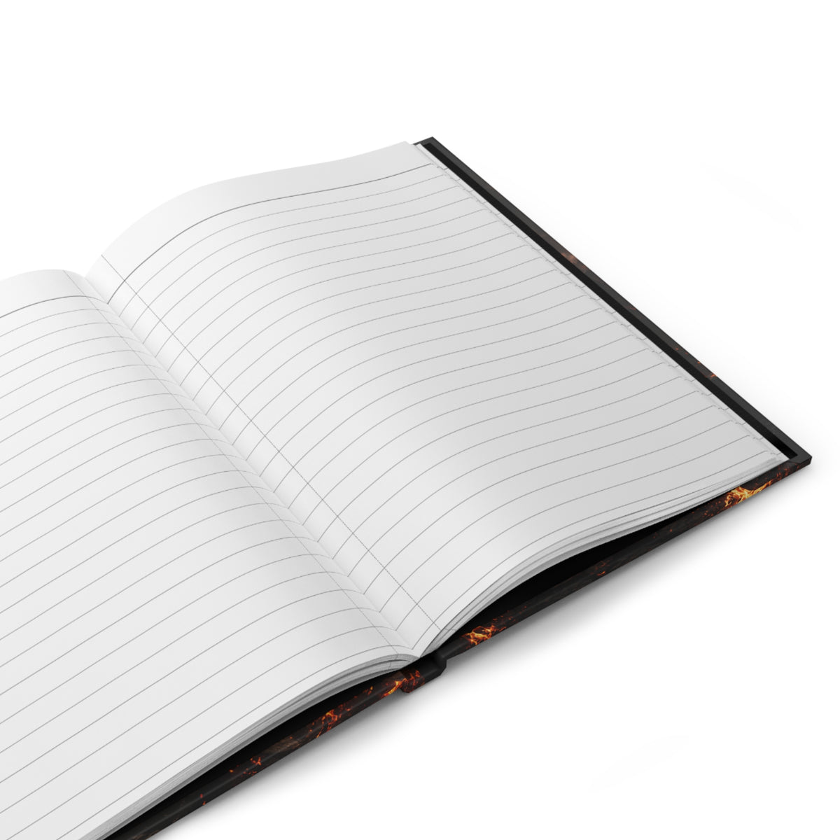 Hardcover Journal Matte (Lined) – Blazing Fire Angel with Fiery Wings