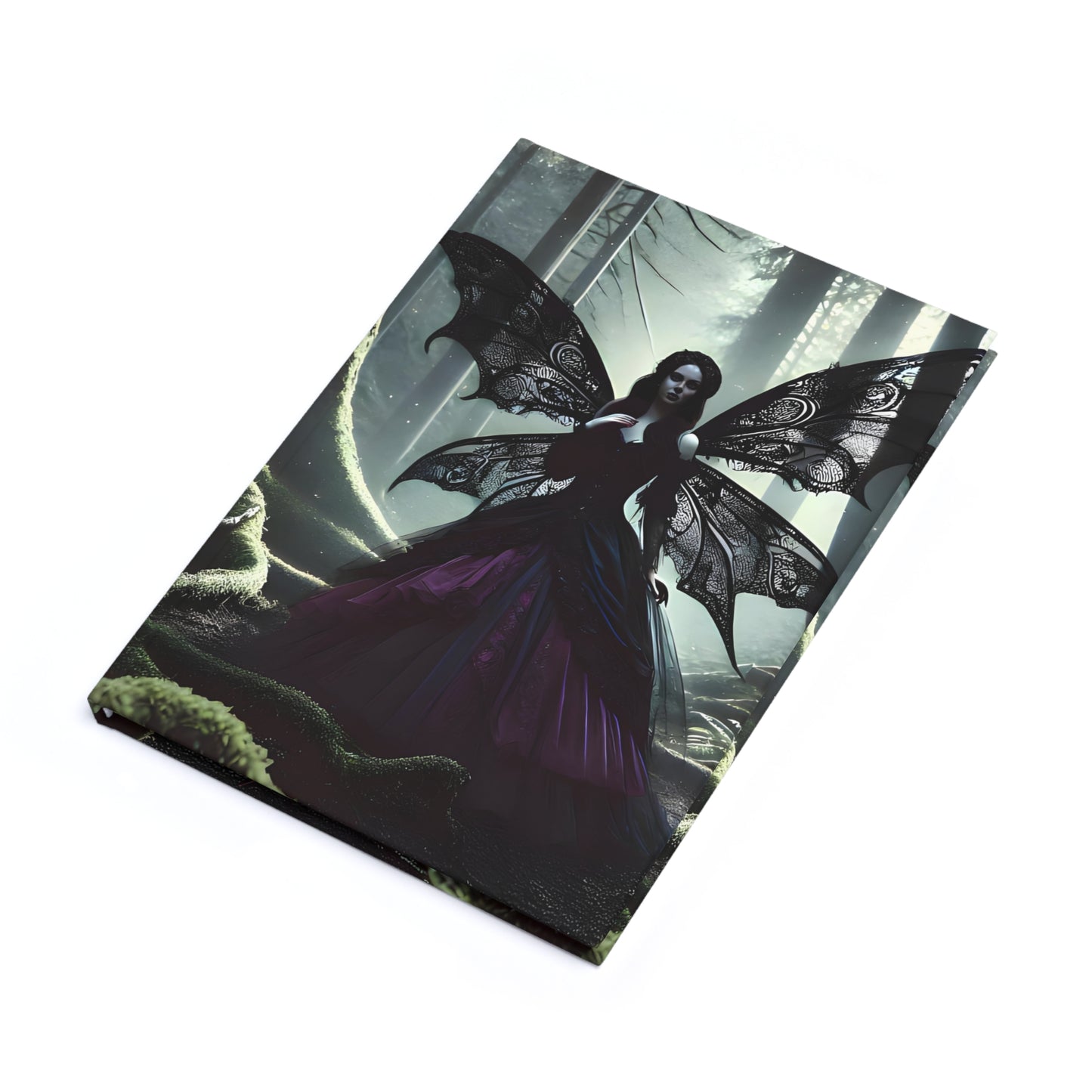 Hardcover Journal (A5) – Gothic Fairy in the Woods Design