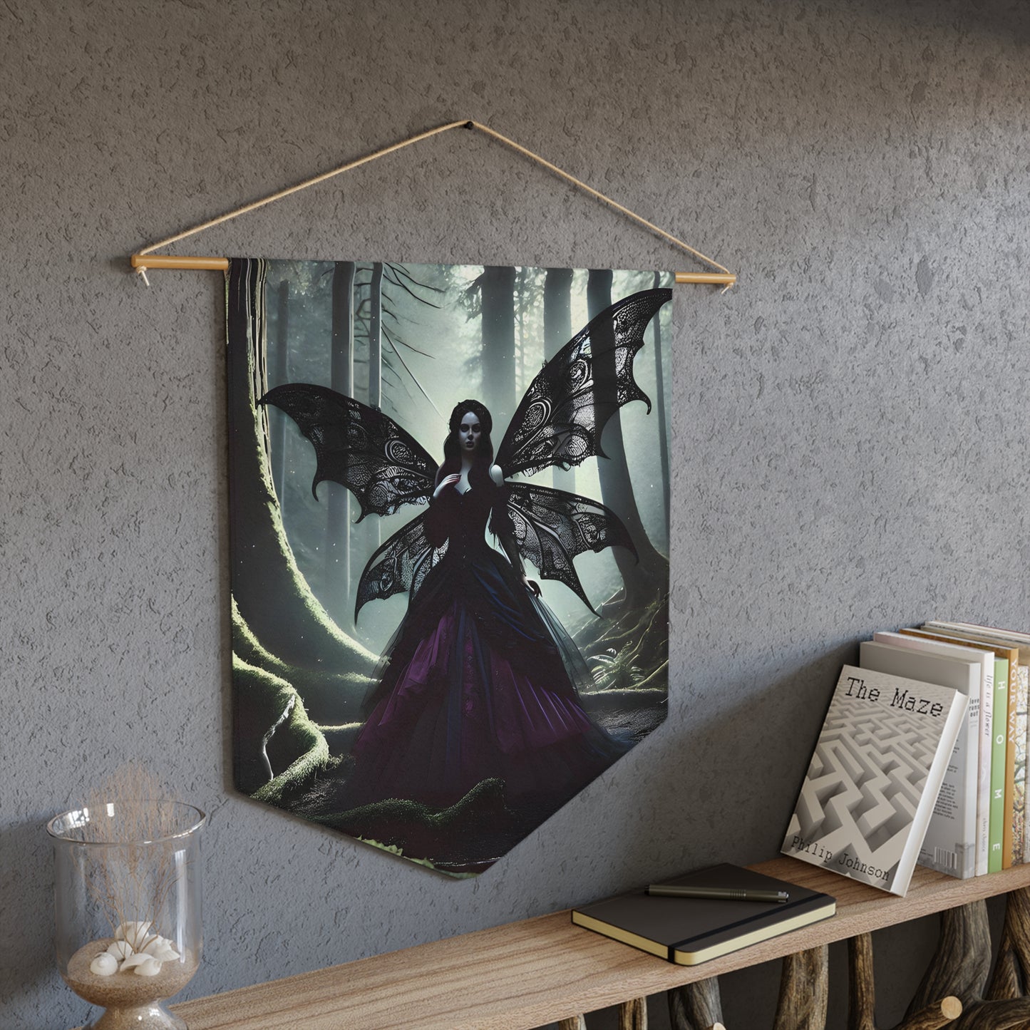 Pennant – Gothic Fairy in the Woods Design