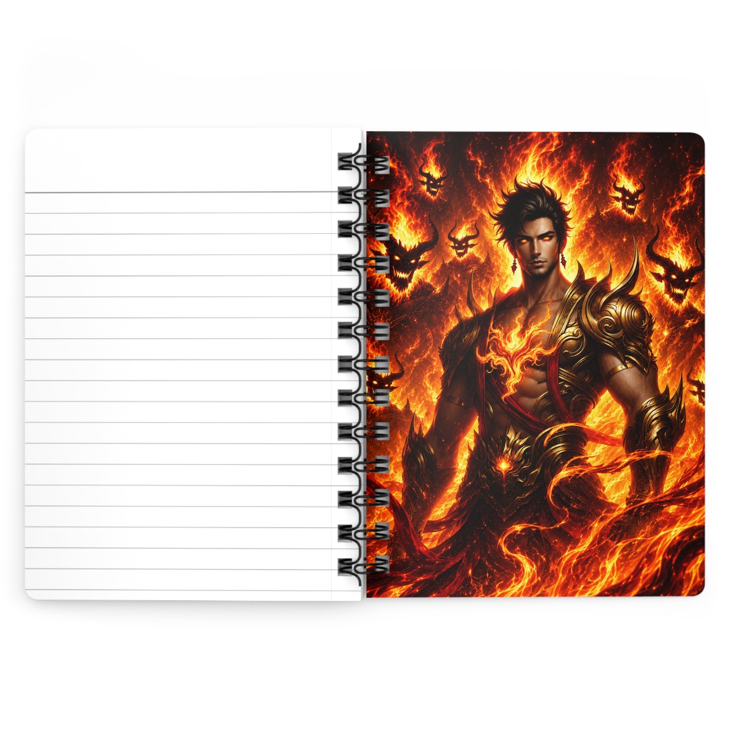 Fire God of the Eternal Inferno Spiral Bound Journal