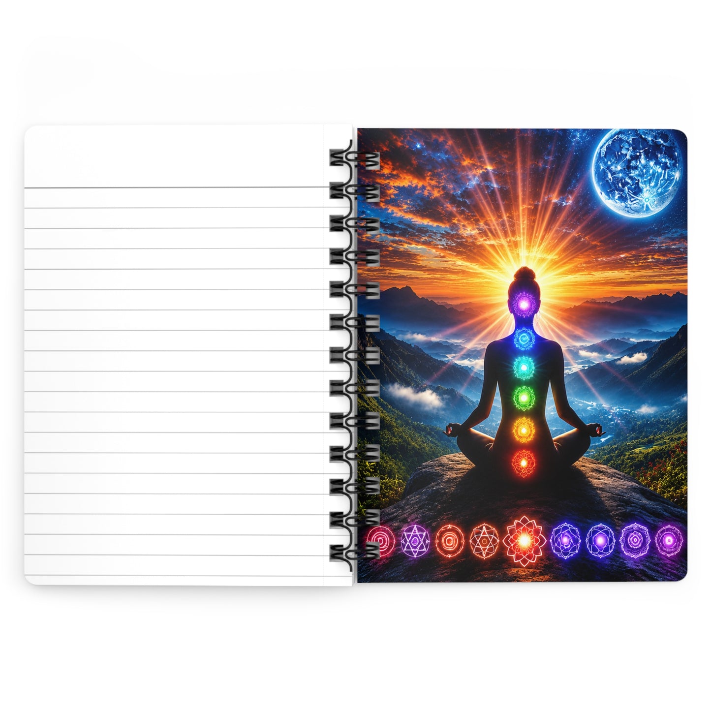 Celestial Chakra Awakening Spiral Bound Journal