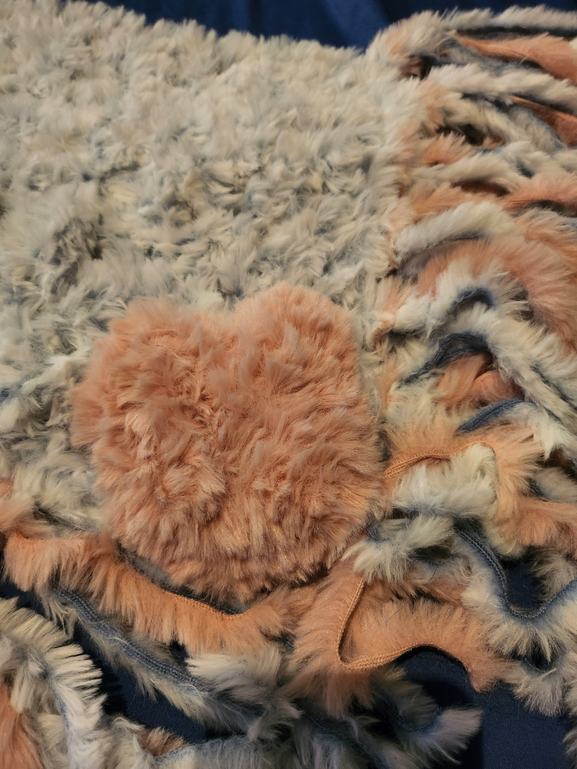 Crochet Scarf with Crochet Harts