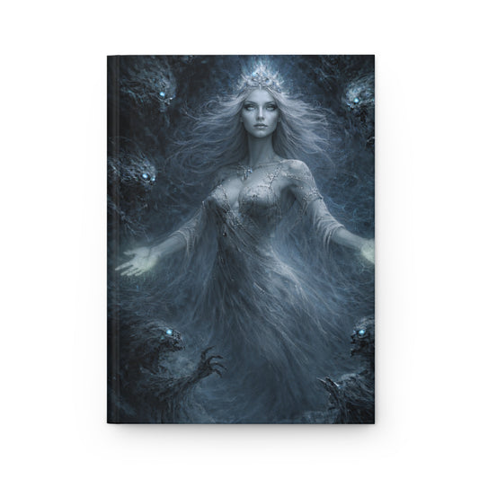 Ethereal Wraith Queen Journal – Ghostly Goddess Matte Hardcover Notebook