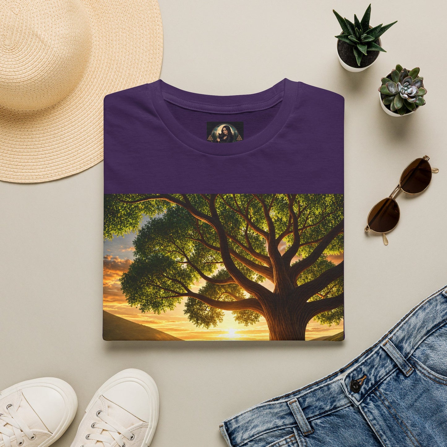 Tree of Serenity "Rooted in Peace" Unisex Softstyle T-Shirt