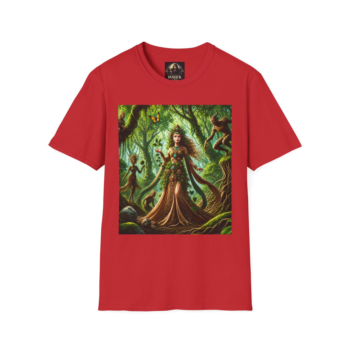 Rooted in Earth, Guided by Ancient Magic Unisex Softstyle T-Shirt
