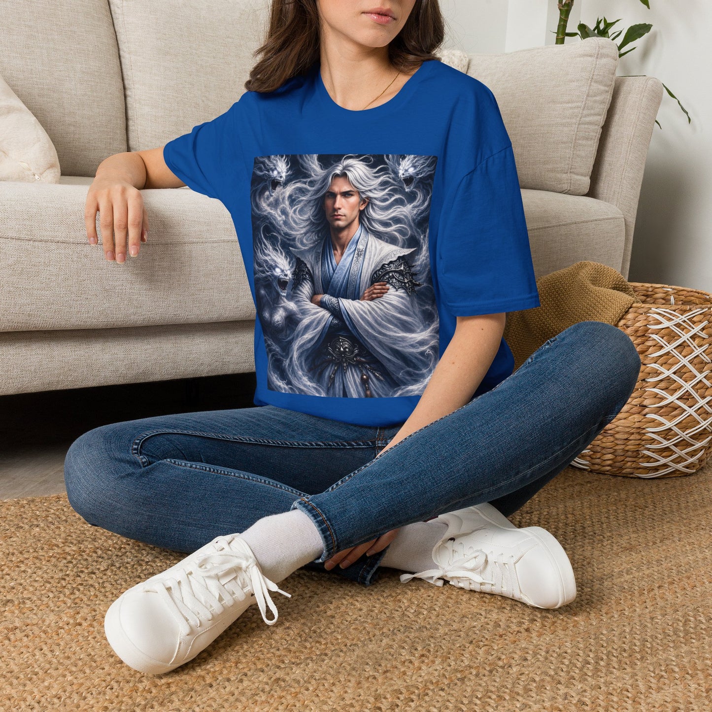 Air God Surrounded by Spirit Demons Unisex Softstyle T-Shirt