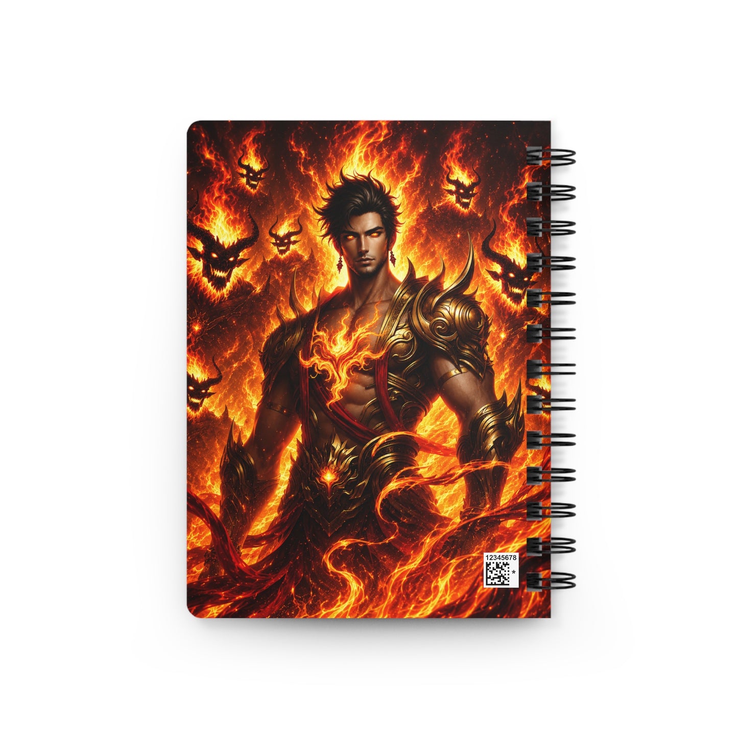 Fire God of the Eternal Inferno Spiral Bound Journal