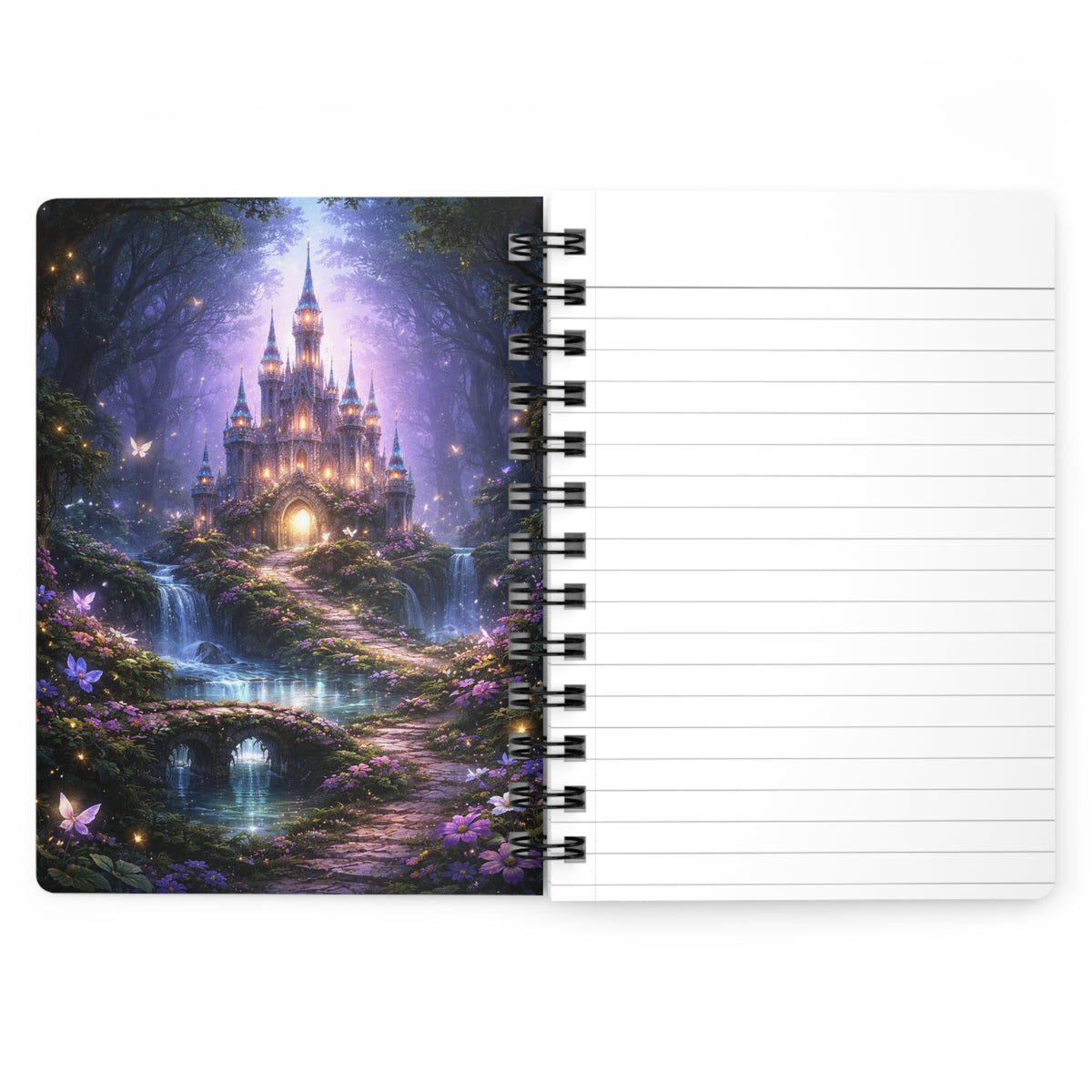 Enchanted Fairy Castle Spiral Bound Journal