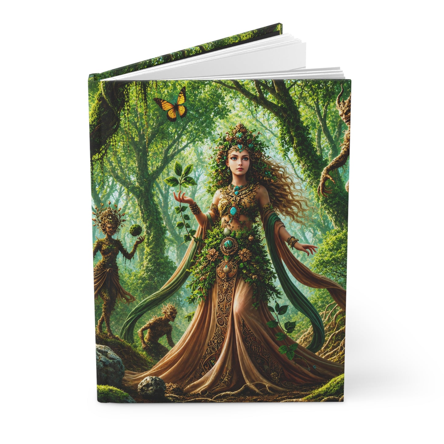 Earth Goddess: Guardian of the Enchanted Forest Hardcover Journal