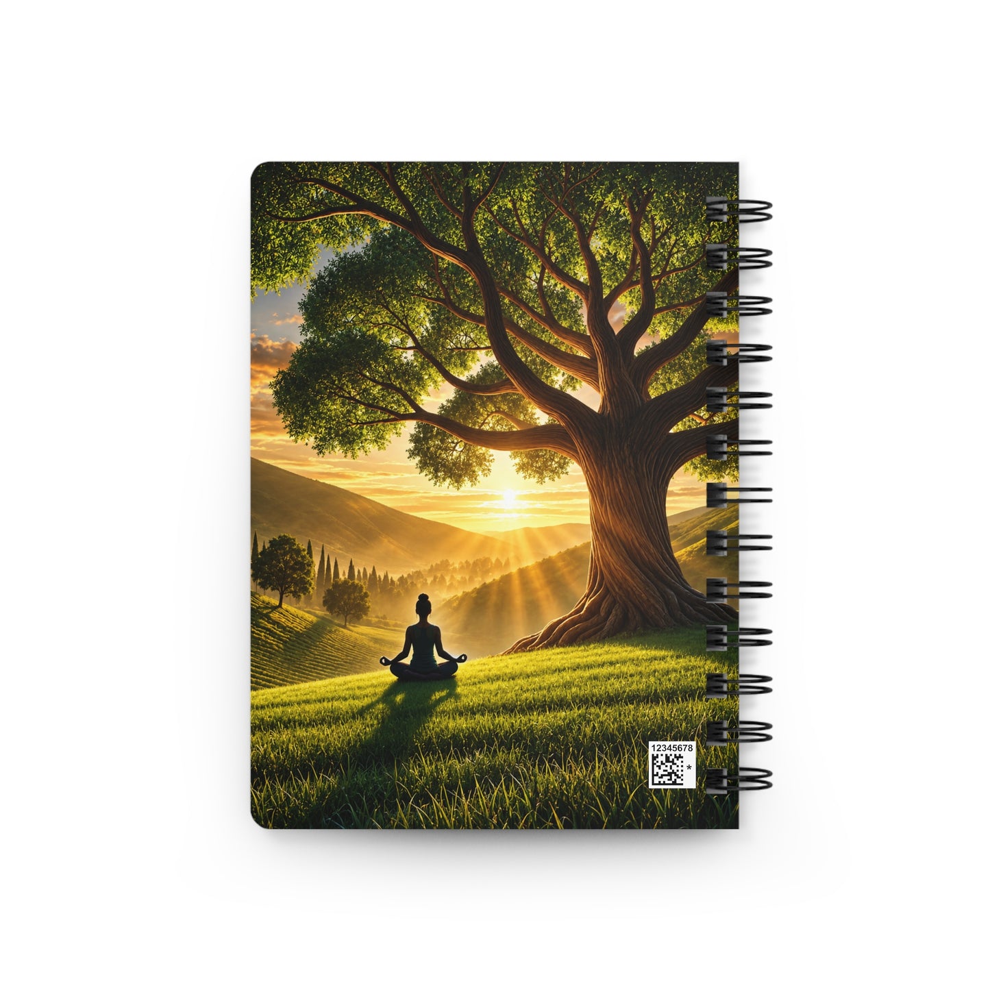 Tree of Serenity Meditation Spiral Bound Journal