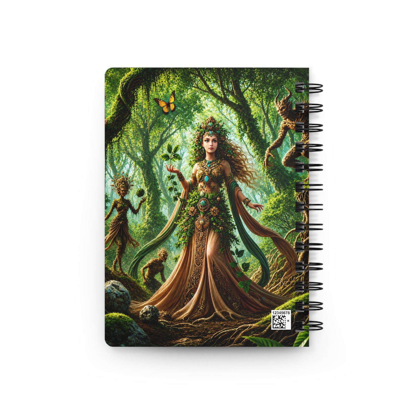 Earth Goddess: Guardian of the Enchanted Forest Spiral Bound Journal