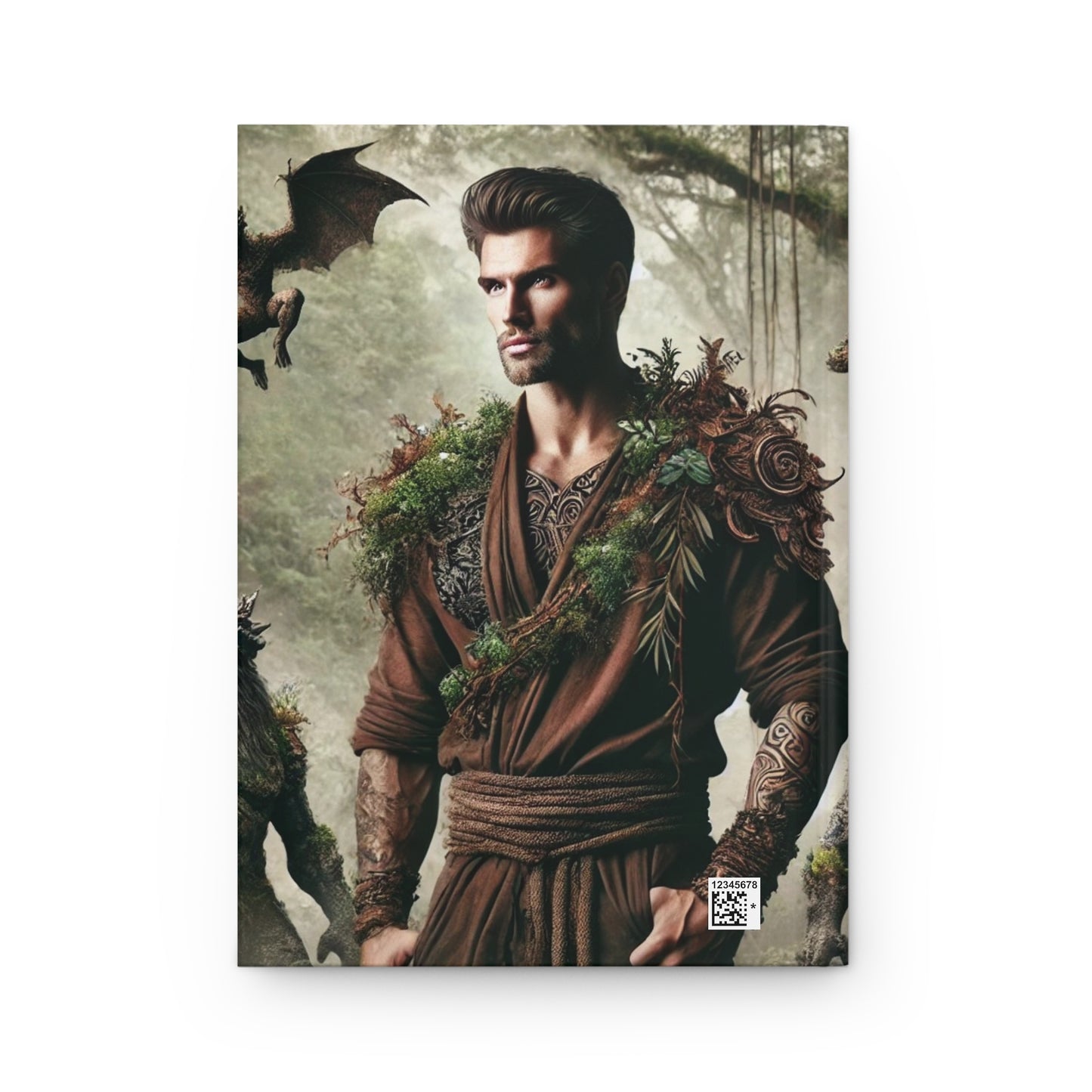 Earth God Guardian Hardcover Journal – Matte Fantasy Forest Deity Notebook