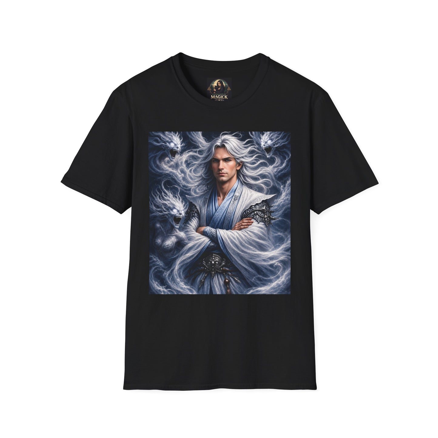 Air God Surrounded by Spirit Demons Unisex Softstyle T-Shirt