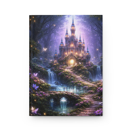 Enchanted Fairy Castle Journal – Magical Forest Hardcover Notebook, Fantasy Writing Journal