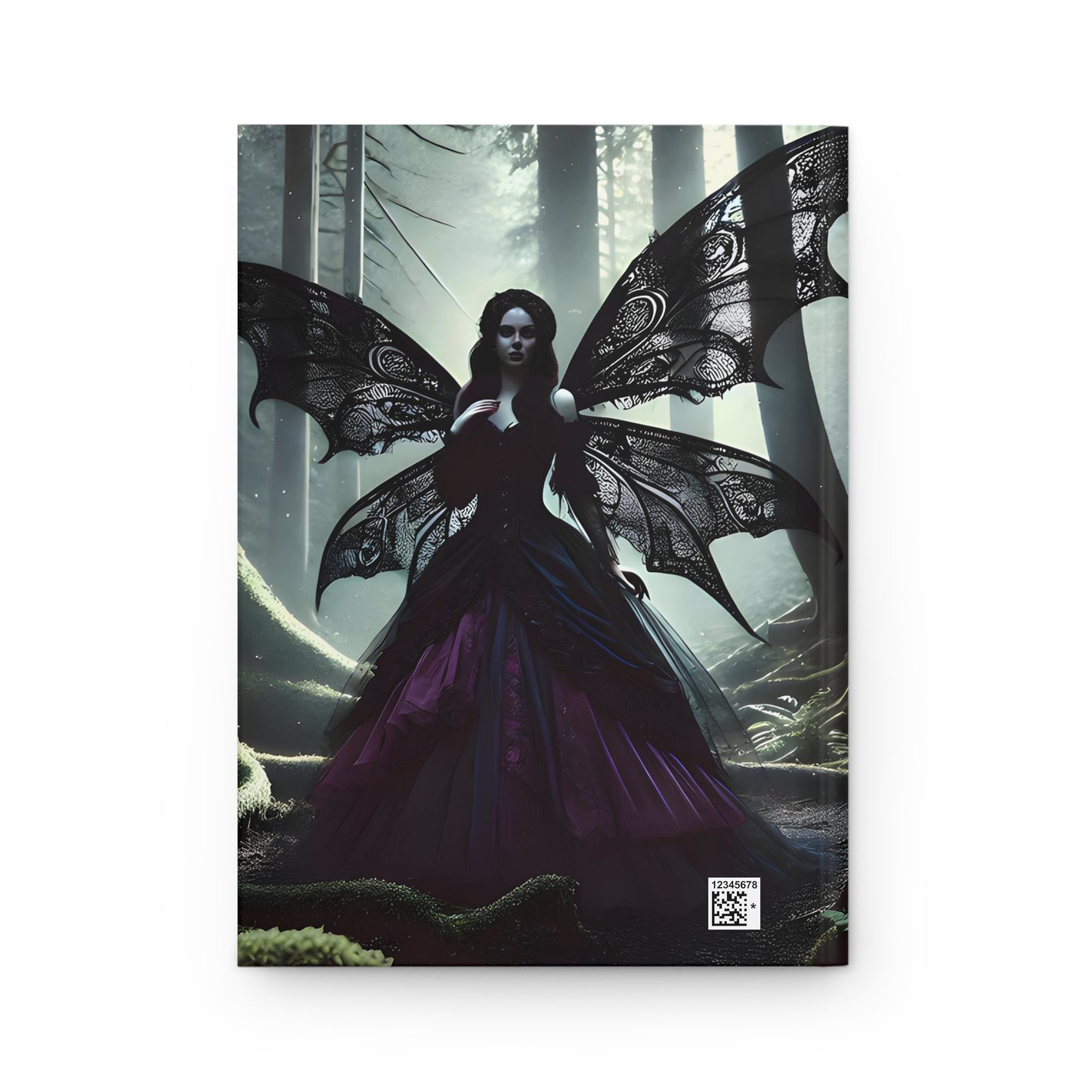 Midnight Forest Fairy Hardcover Journal – Dark Gothic Fantasy Matte Notebook