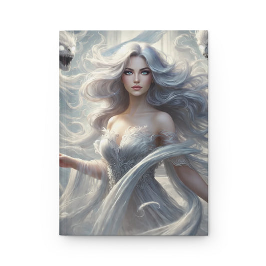 Ethereal Sky Goddess Hardcover Journal – Matte Fantasy Lined Notebook