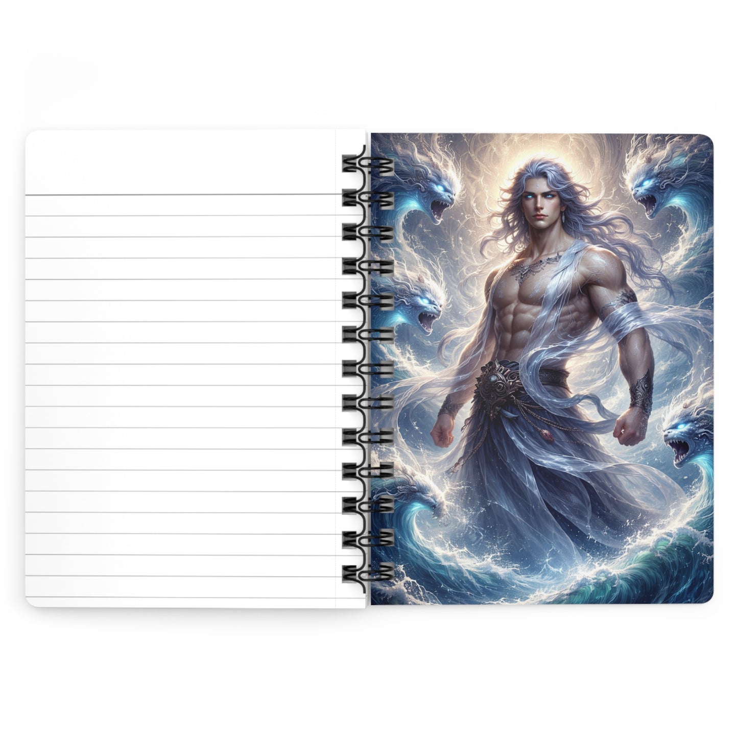 Ocean God Spiral Bound Journal