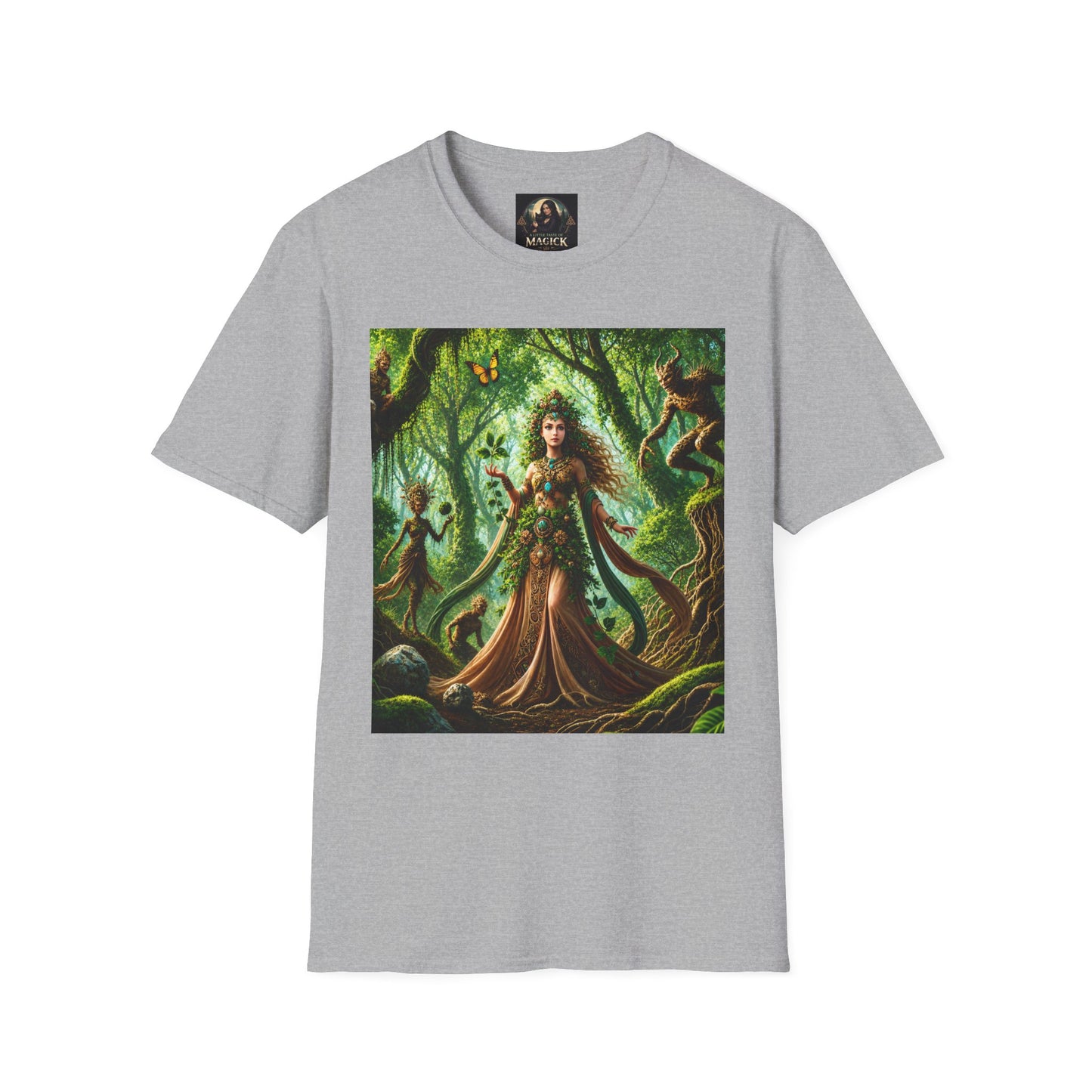 Rooted in Earth, Guided by Ancient Magic Unisex Softstyle T-Shirt
