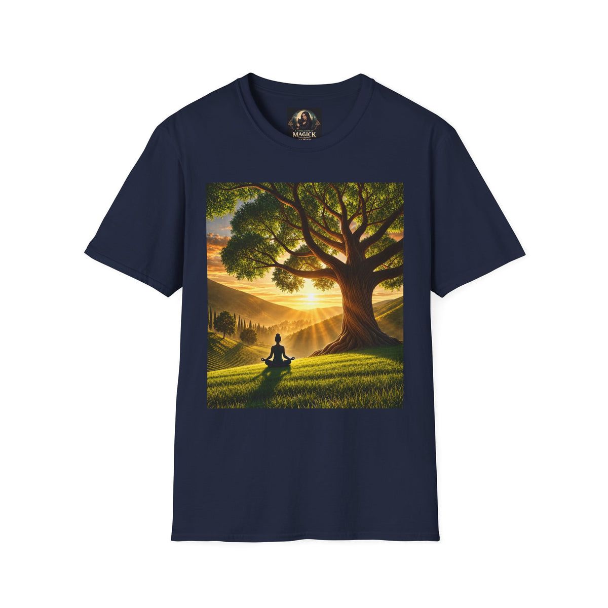 Tree of Serenity "Rooted in Peace" Unisex Softstyle T-Shirt