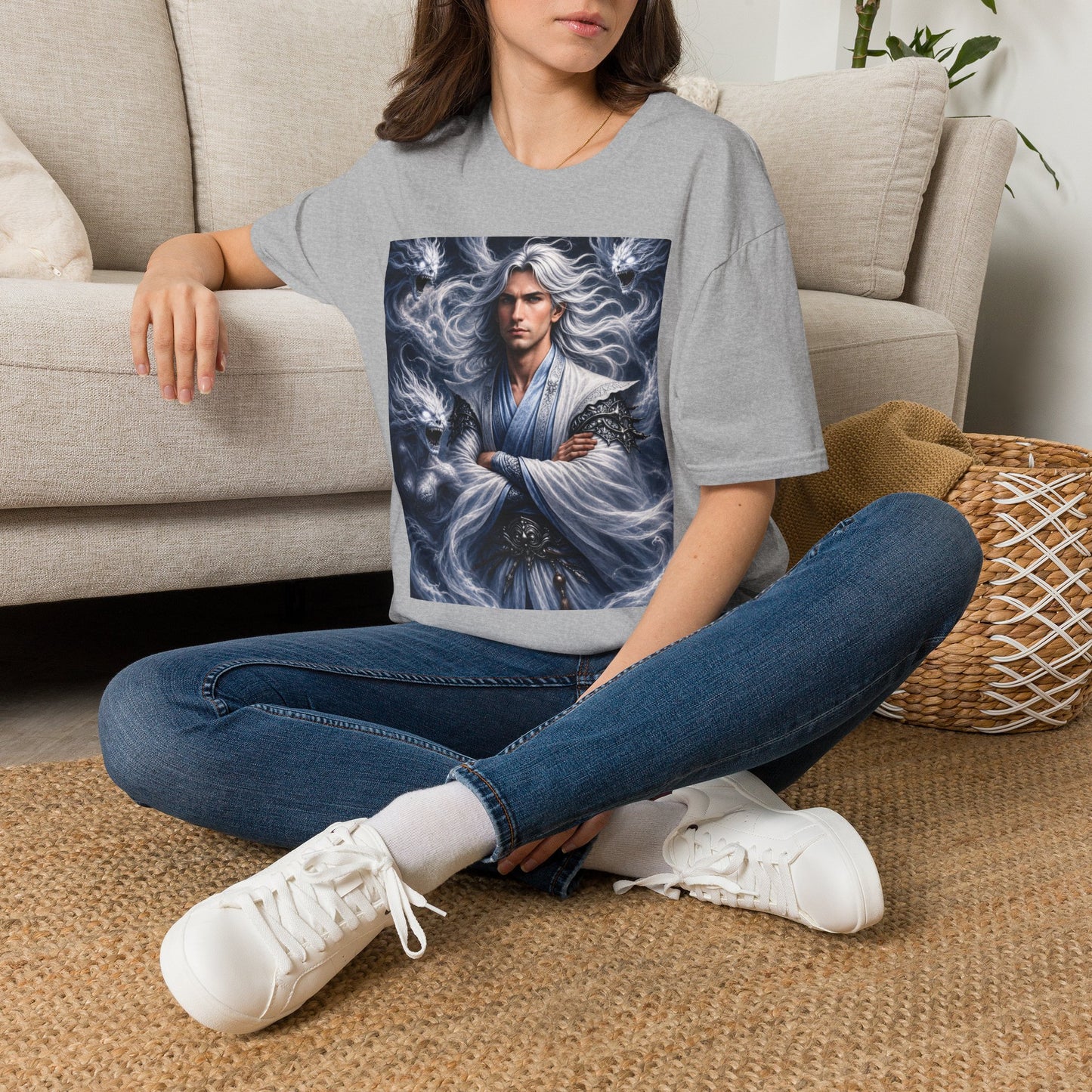 Air God Surrounded by Spirit Demons Unisex Softstyle T-Shirt