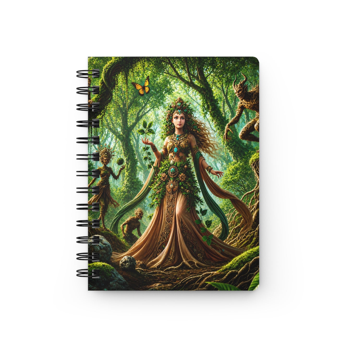 Earth Goddess: Guardian of the Enchanted Forest Spiral Bound Journal