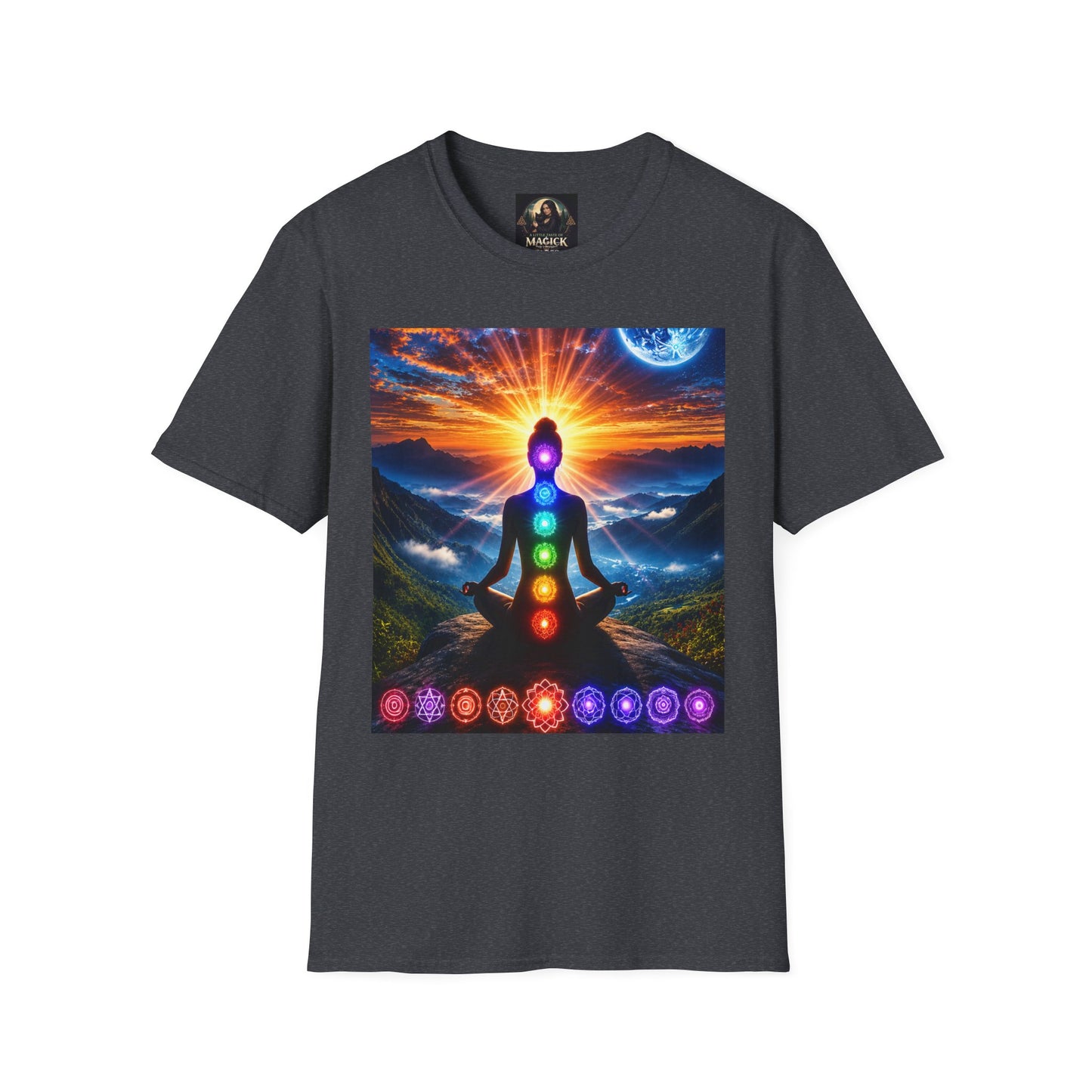 Celestial Chakra Awakening Unisex Softstyle T-Shirt