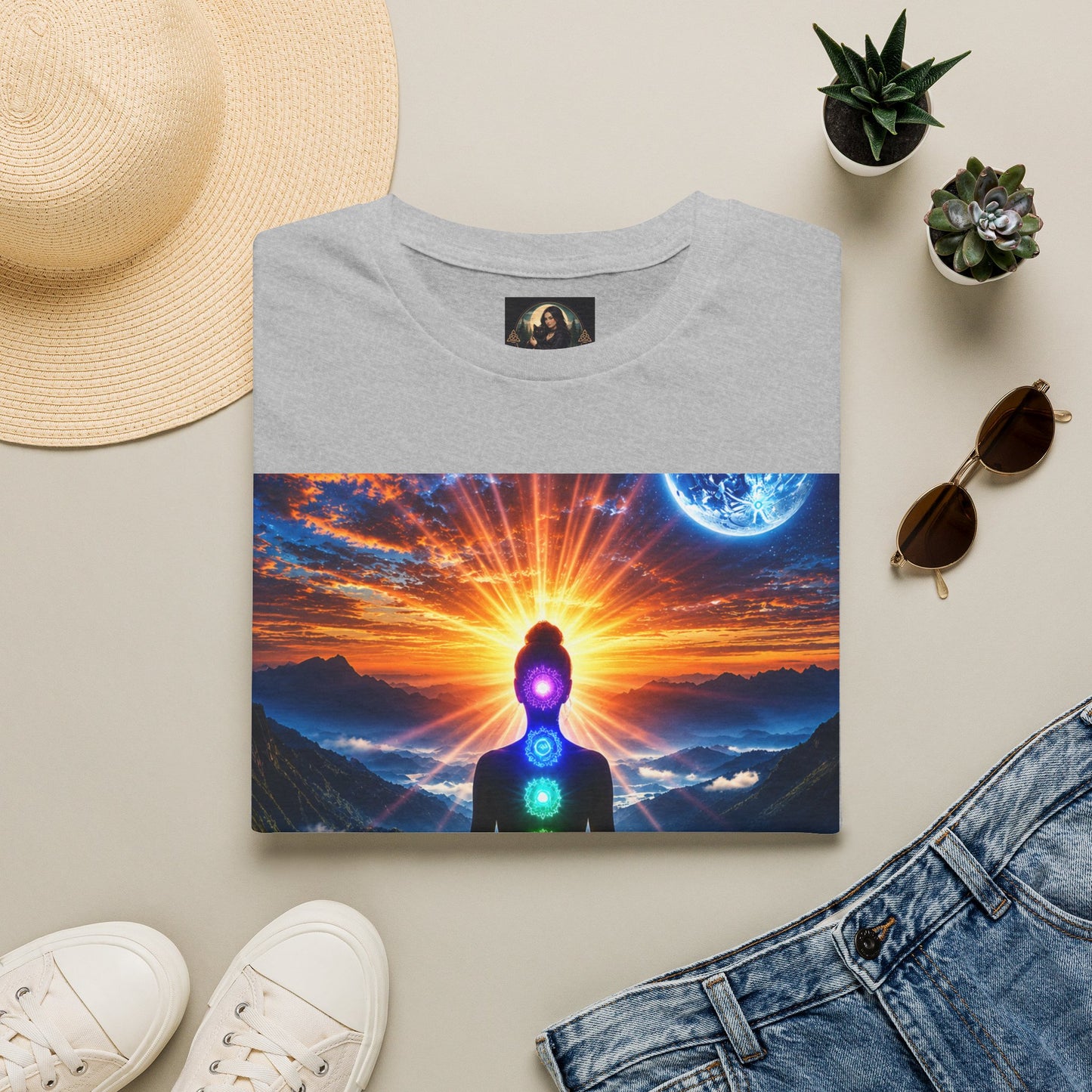 Celestial Chakra Awakening Unisex Softstyle T-Shirt