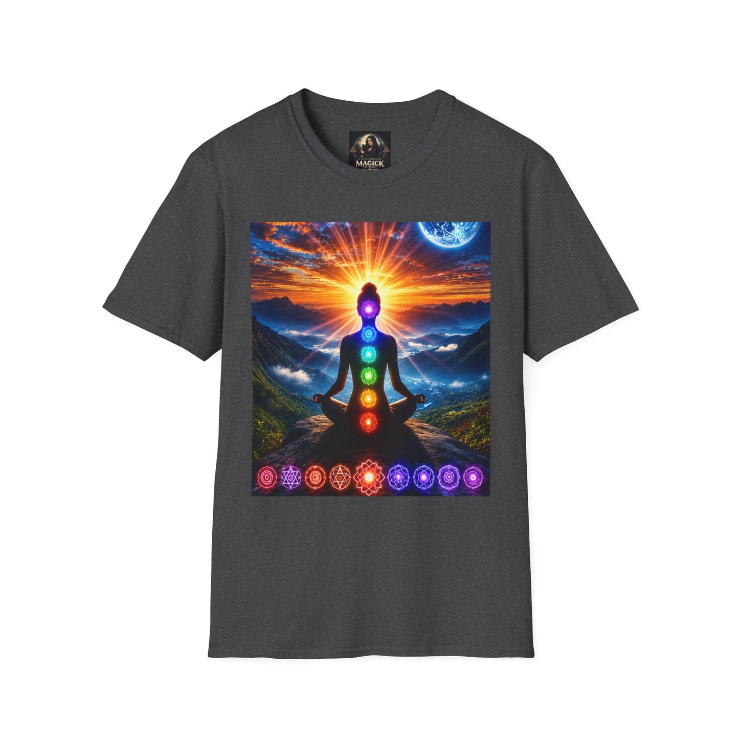 Celestial Chakra Awakening Unisex Softstyle T-Shirt