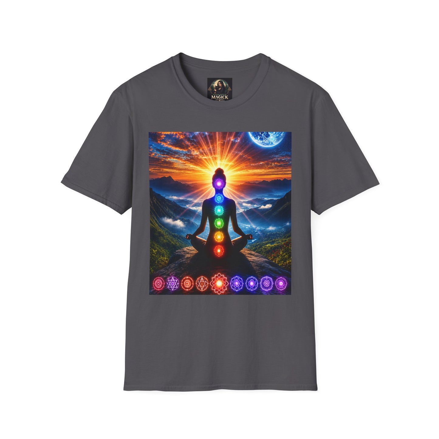 Celestial Chakra Awakening Unisex Softstyle T-Shirt