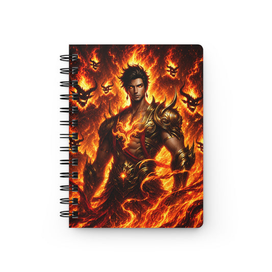 Fire God of the Eternal Inferno Spiral Bound Journal