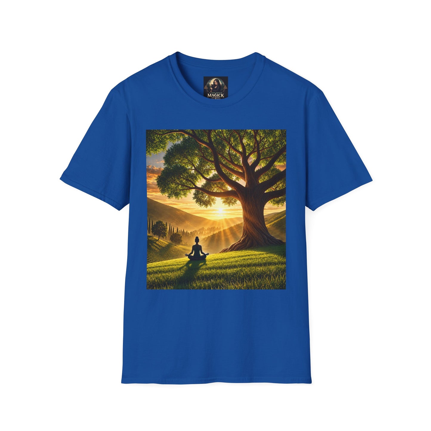 Tree of Serenity "Rooted in Peace" Unisex Softstyle T-Shirt