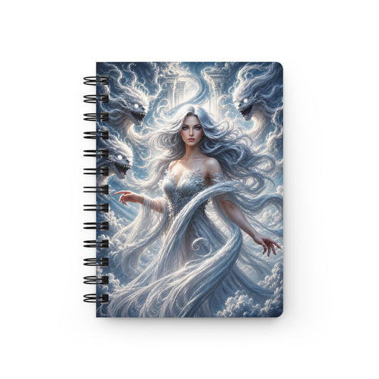 Air Goddess and Celestial Wind Spirits Spiral Bound Journal