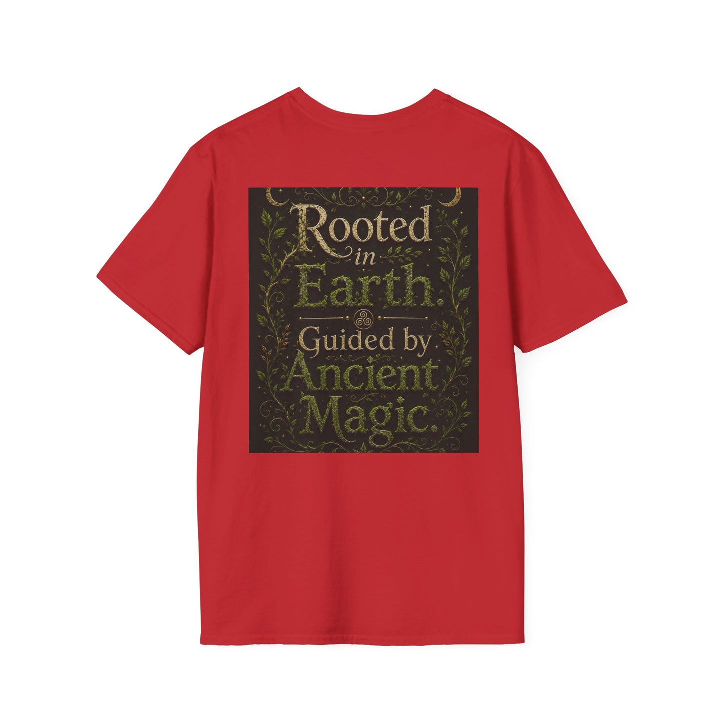 Rooted in Earth, Guided by Ancient Magic Unisex Softstyle T-Shirt