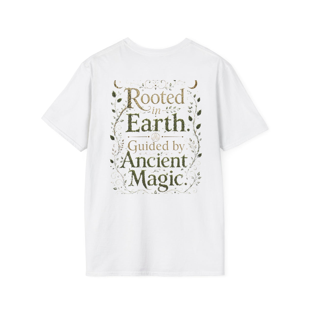 Rooted in Earth, Guided by Ancient Magic Unisex Softstyle T-Shirt