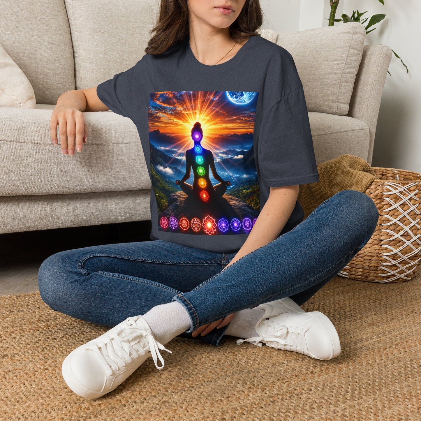 Celestial Chakra Awakening Unisex Softstyle T-Shirt