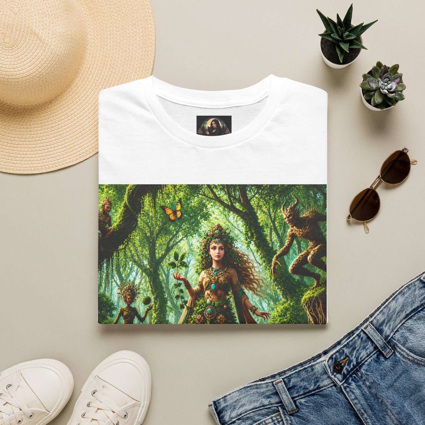 Rooted in Earth, Guided by Ancient Magic Unisex Softstyle T-Shirt