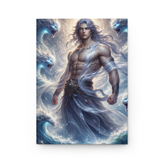 Stormborne Water Demigod Journal – Mythic Ocean Spirit Hardcover Notebook