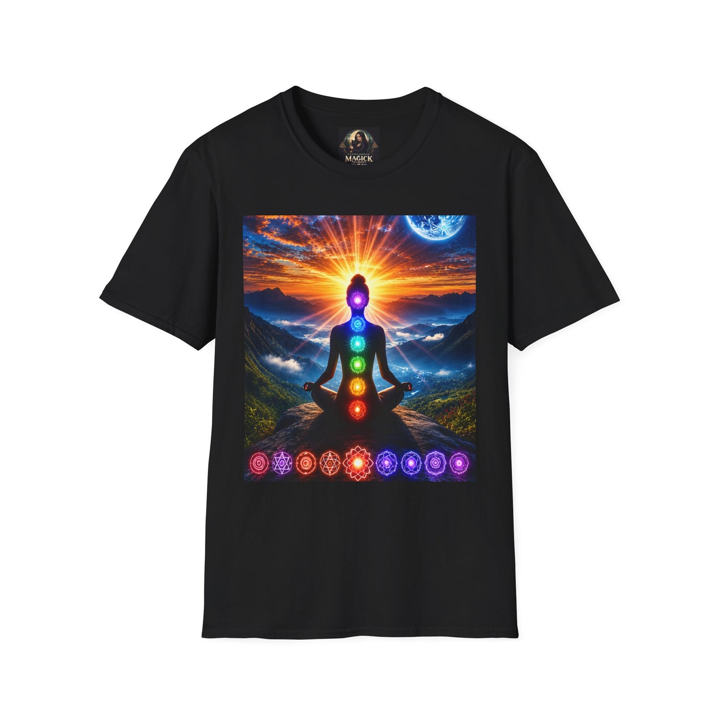 Celestial Chakra Awakening Unisex Softstyle T-Shirt