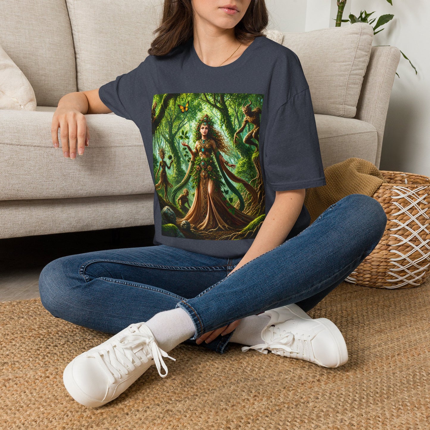 Rooted in Earth, Guided by Ancient Magic Unisex Softstyle T-Shirt