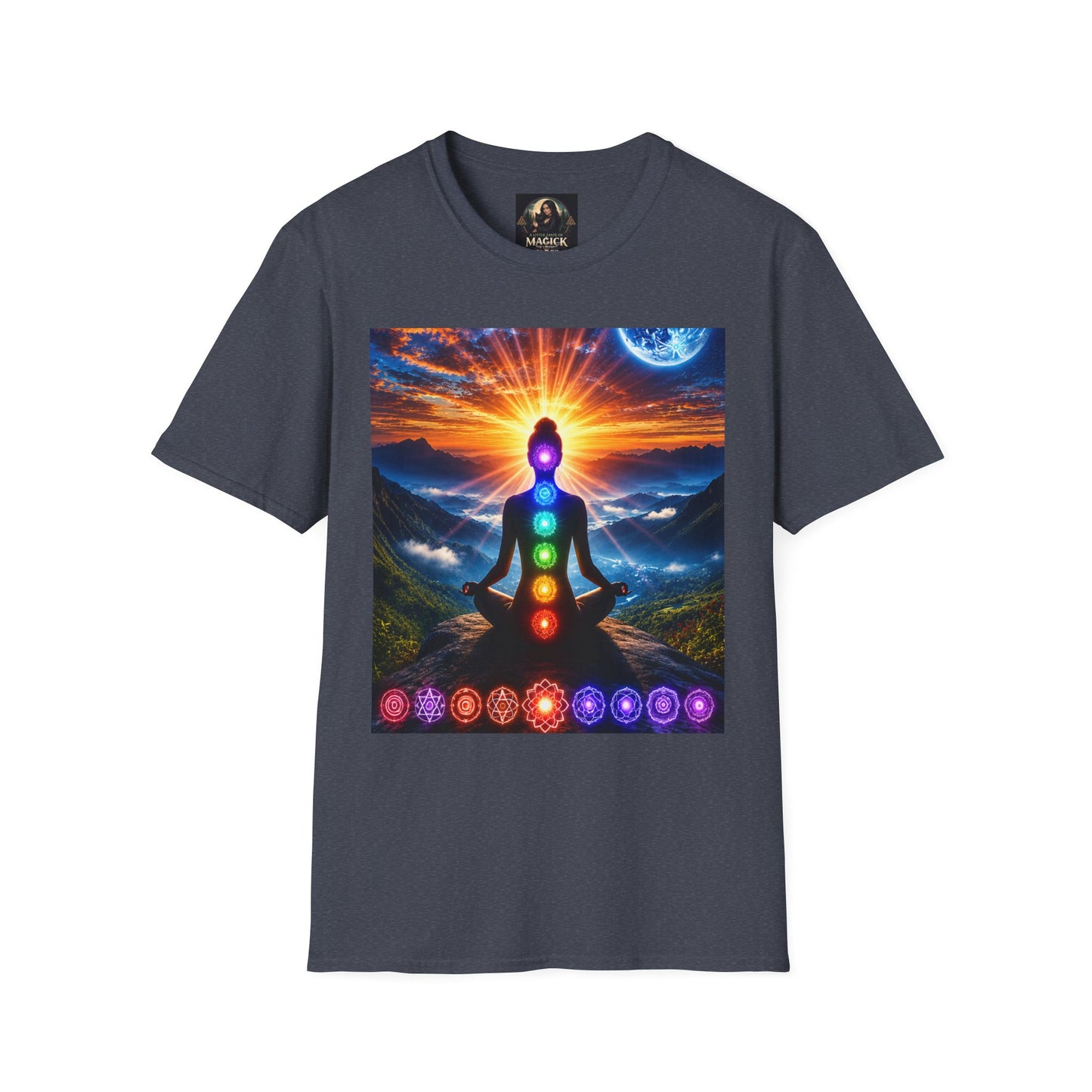 Celestial Chakra Awakening Unisex Softstyle T-Shirt