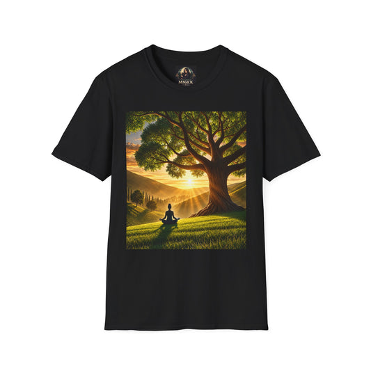 Tree of Serenity "Rooted in Peace" Unisex Softstyle T-Shirt