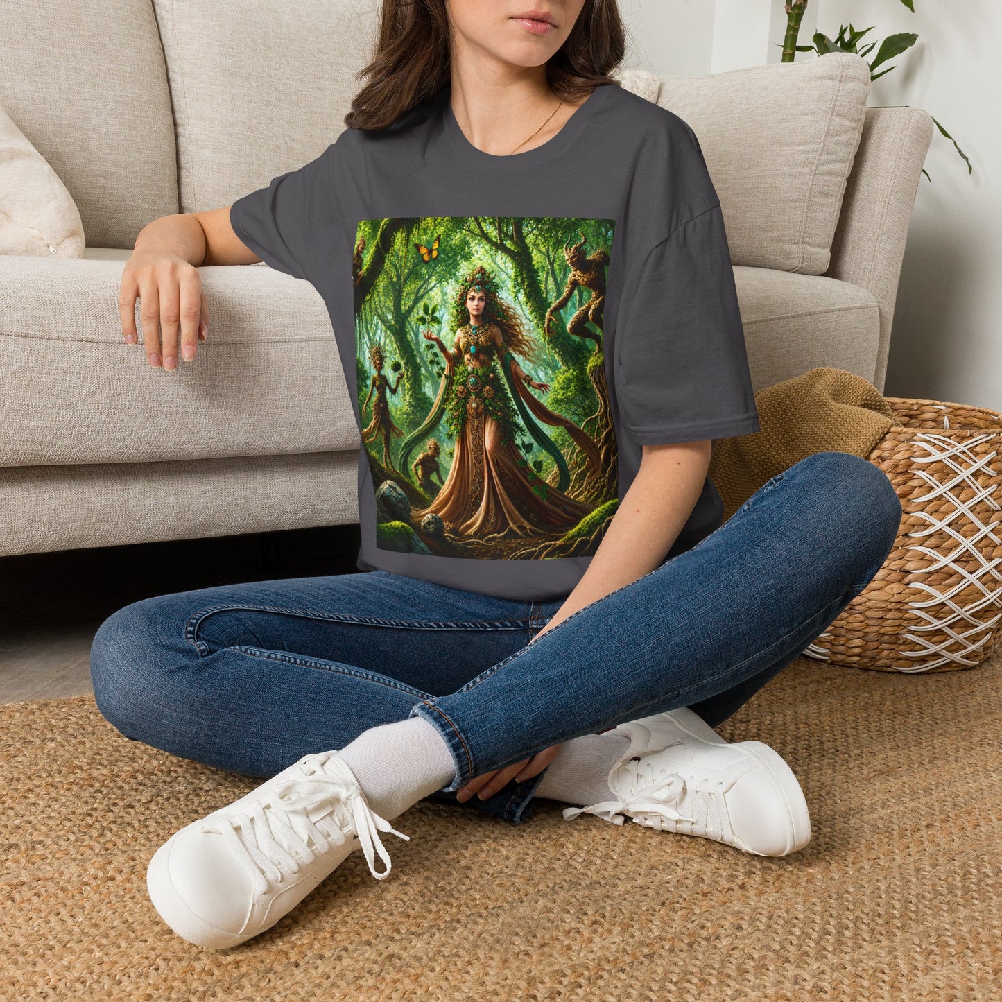 Rooted in Earth, Guided by Ancient Magic Unisex Softstyle T-Shirt