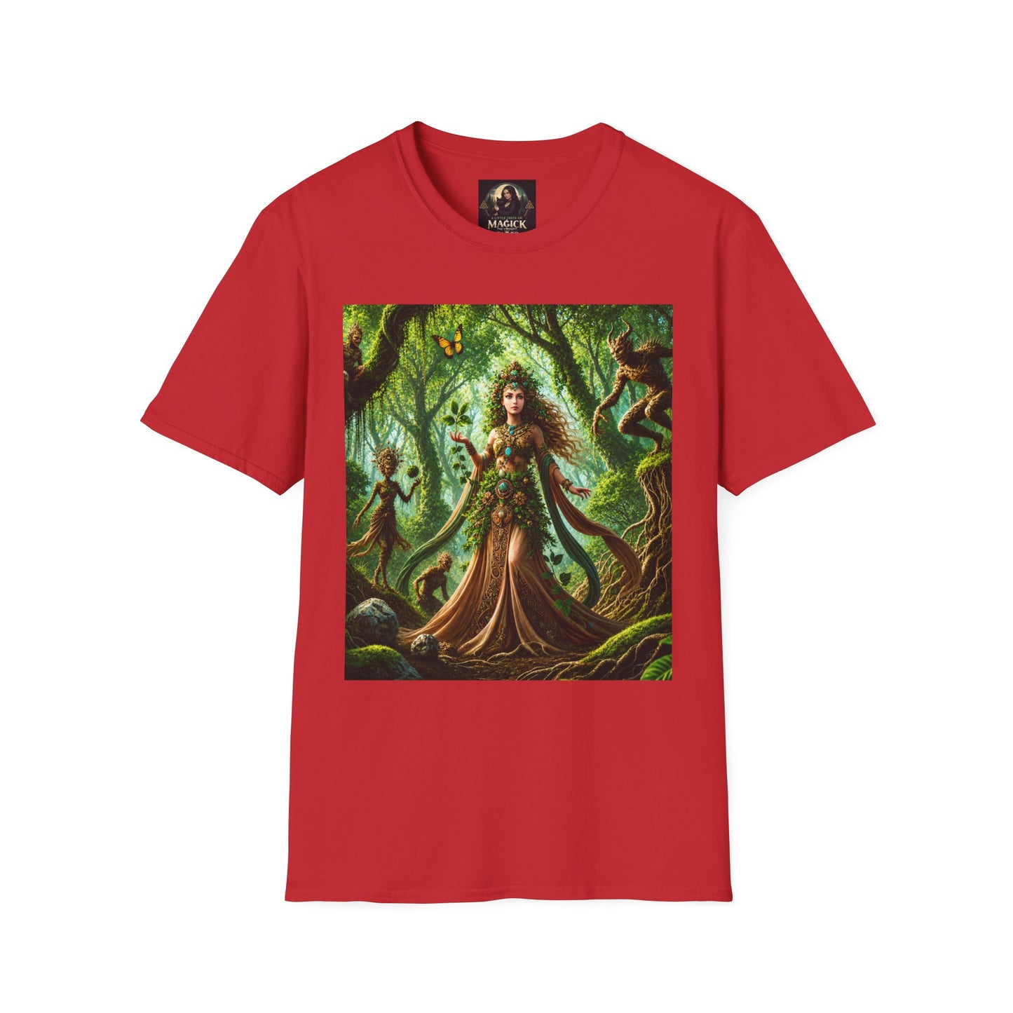 Rooted in Earth, Guided by Ancient Magic Unisex Softstyle T-Shirt