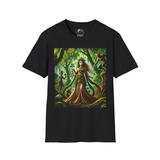 Rooted in Earth, Guided by Ancient Magic Unisex Softstyle T-Shirt