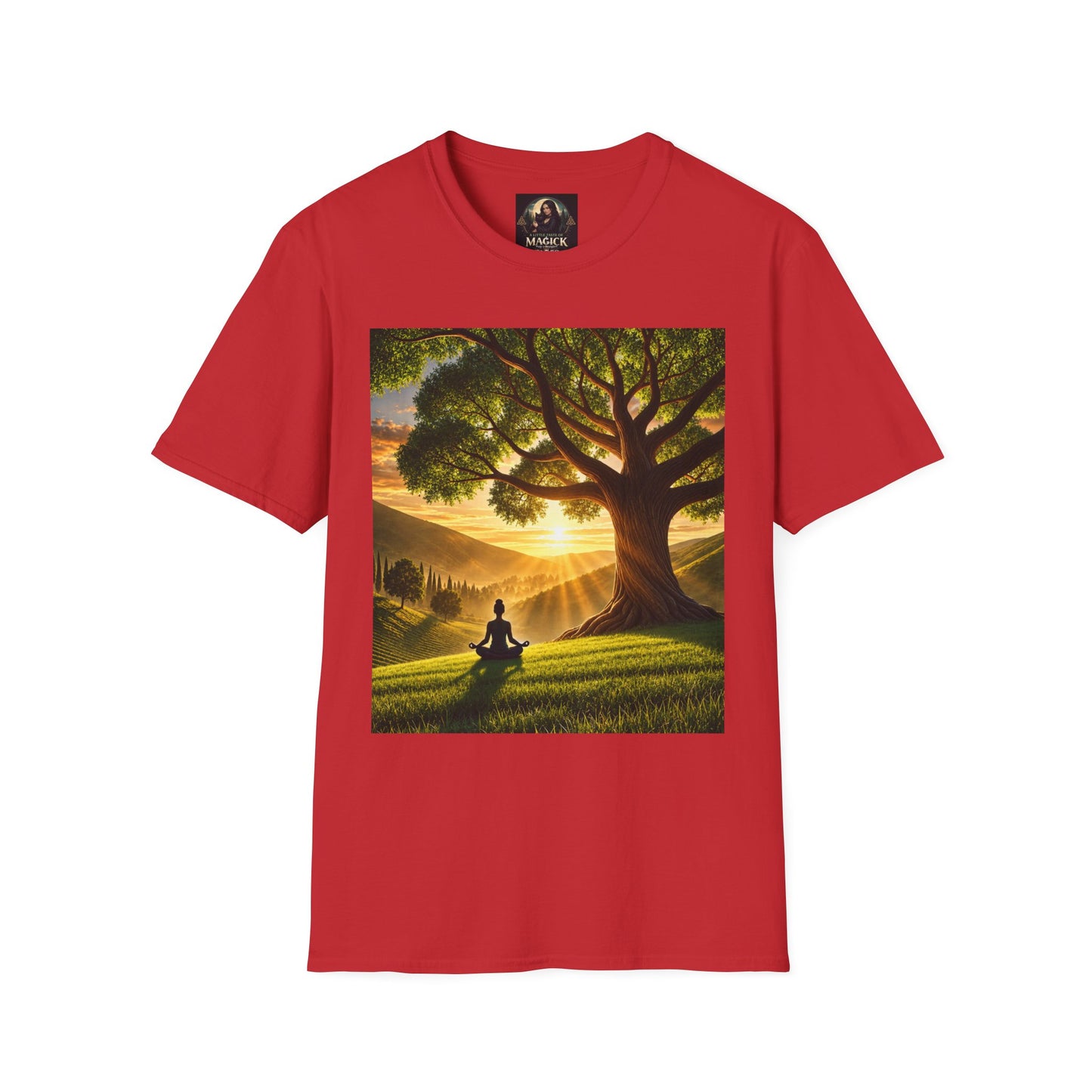 Tree of Serenity "Rooted in Peace" Unisex Softstyle T-Shirt