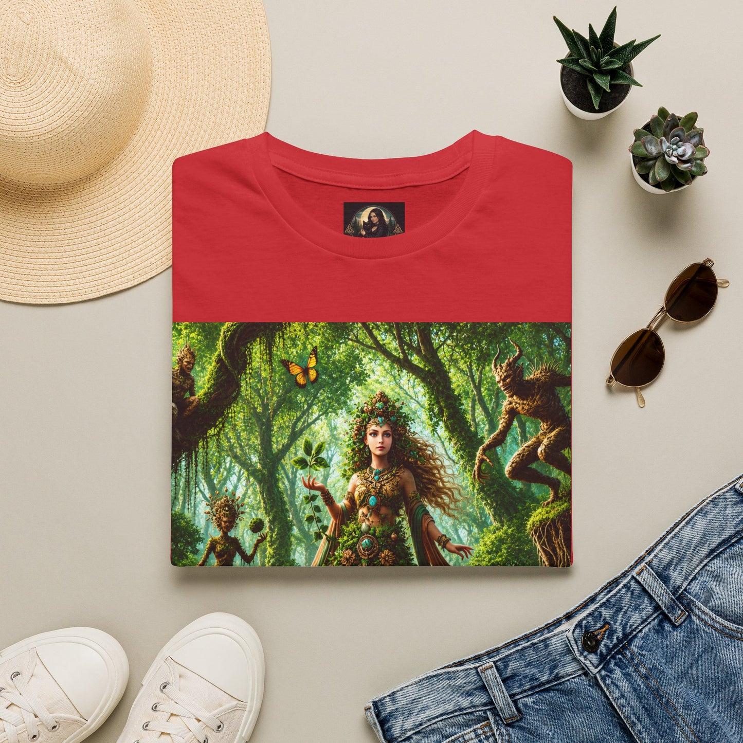 Rooted in Earth, Guided by Ancient Magic Unisex Softstyle T-Shirt