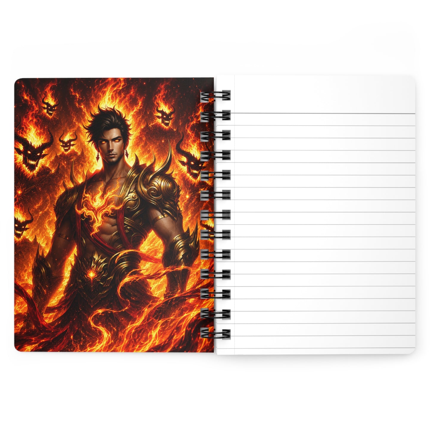 Fire God of the Eternal Inferno Spiral Bound Journal