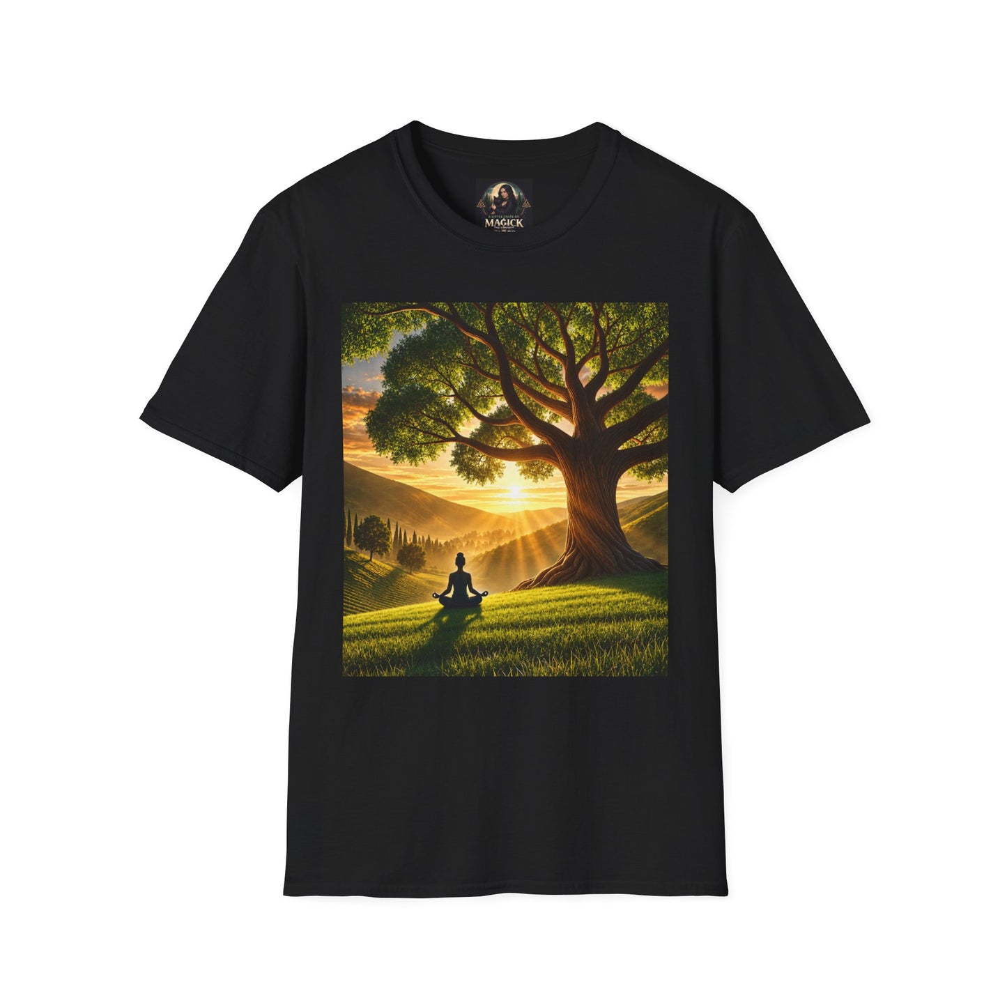 Tree of Serenity "Rooted in Peace" Unisex Softstyle T-Shirt