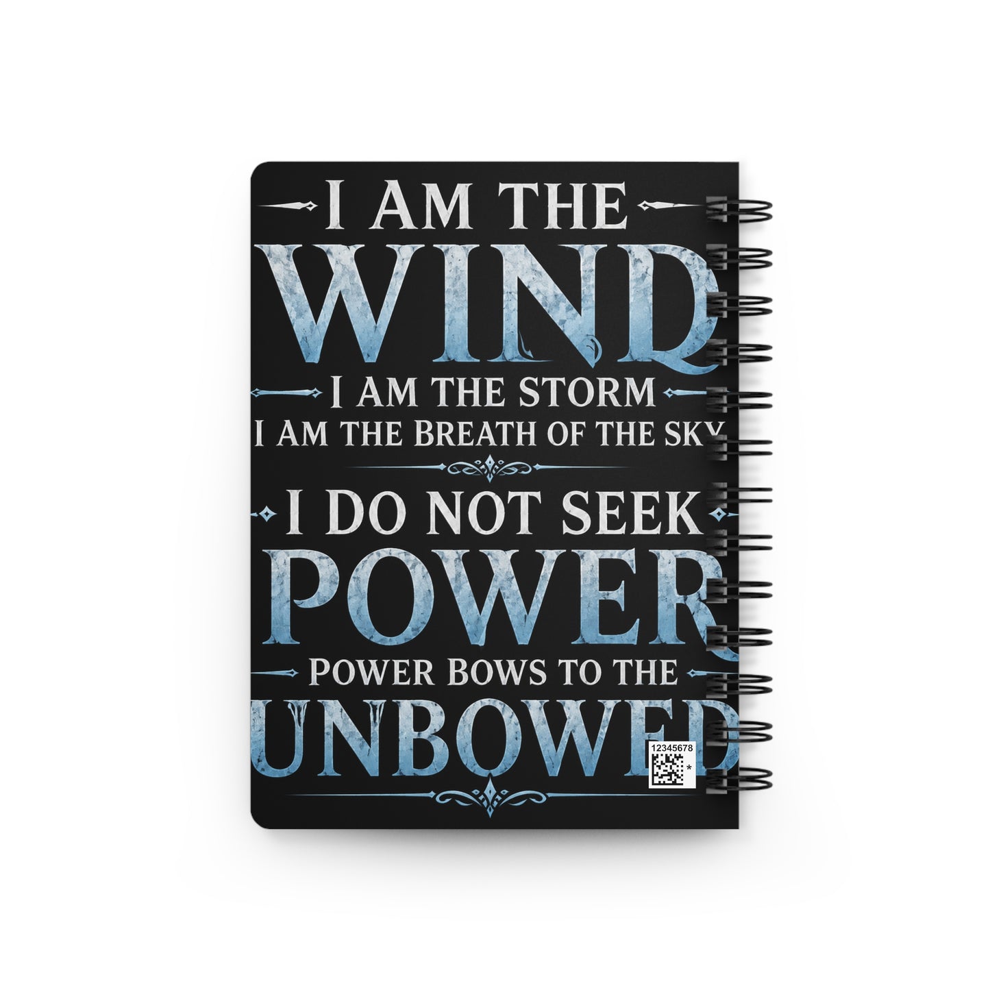 Fantasy Air God Warrior Spiral Journal